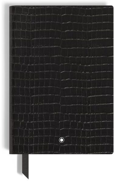 Montblanc Notesbog Croco, Medium, Linjeret, Black