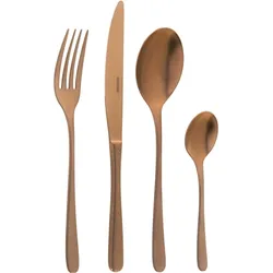 Sambonet Besteck-Set Taste 24-teilig, Kupfer, Besteck, Rot, Kupfer