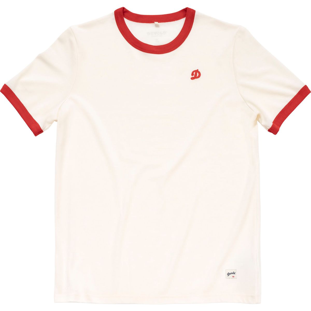 Devold of Norway Archive Ringer Tee white/chilli (001D-clothing) XS GO 183 280 A 001D XS