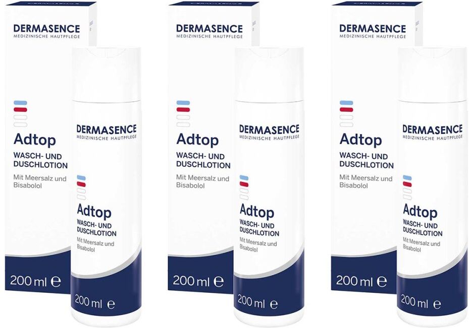 Dermasence Adtop Wasch- Und Duschlotion 3x200ml