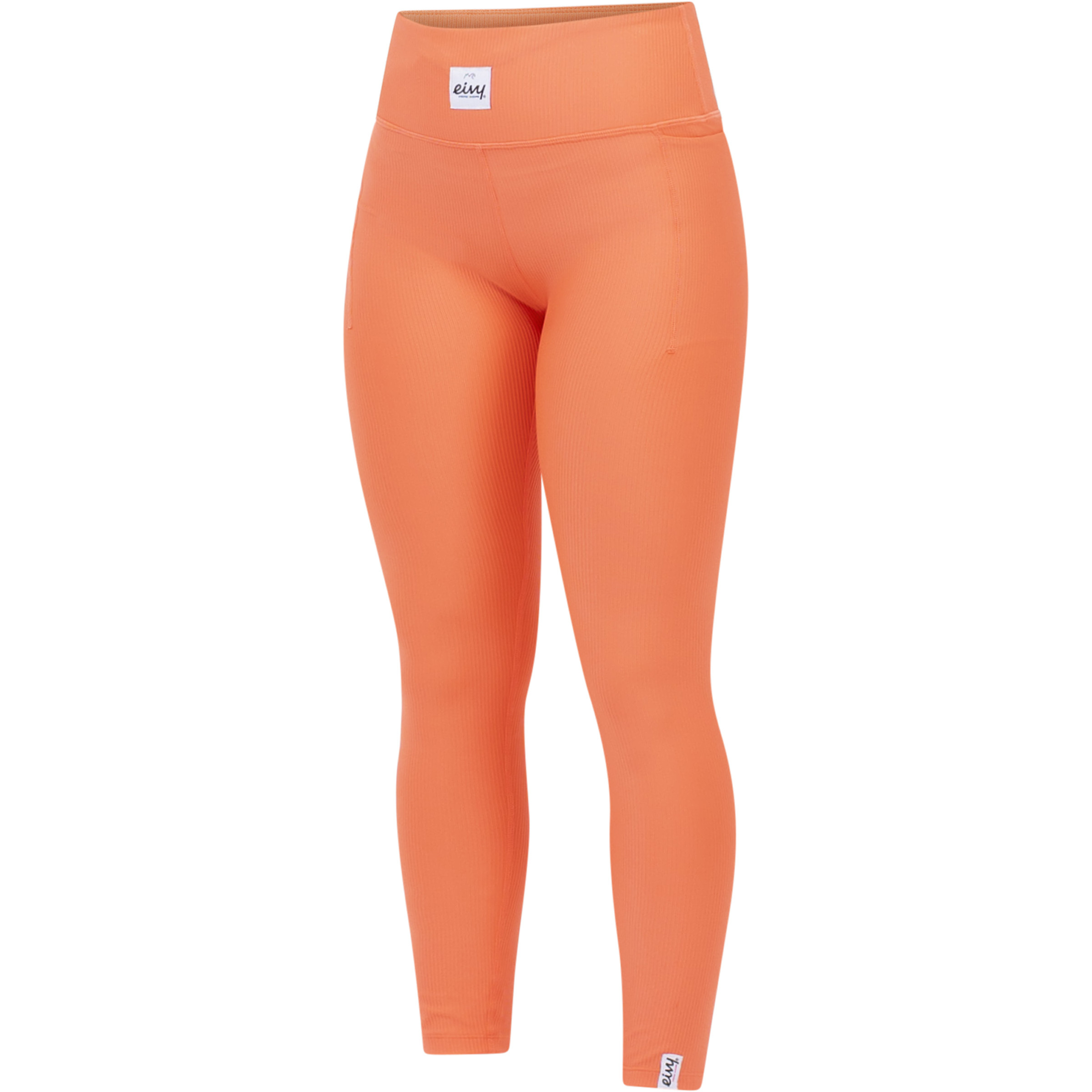Eivy Pocket Rib Tights Damen Yogahose orange Größe M Yoga | Training & Fitness Elastisch