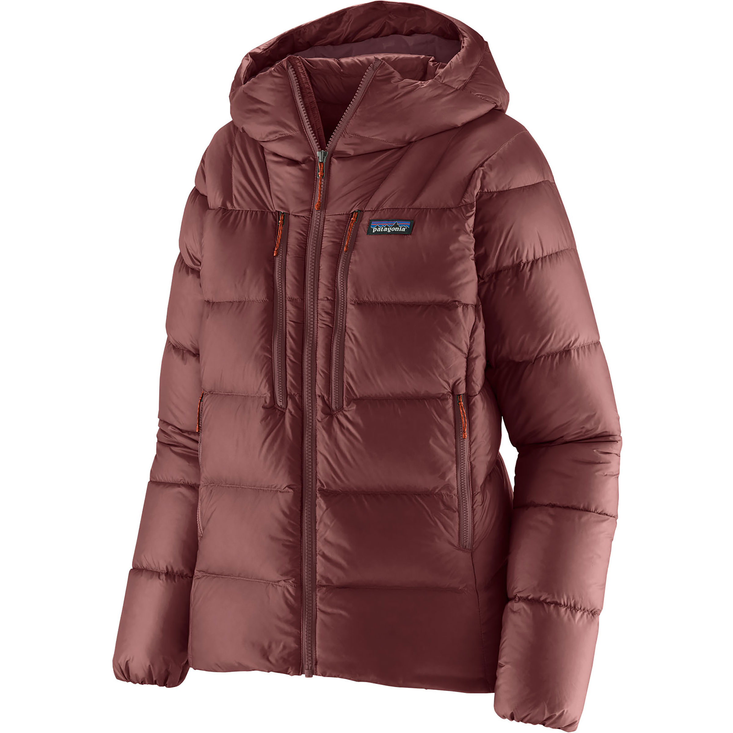 Patagonia Down Fitz Roy Damen Isolationsjacke rot Größe L Trekking Klein verpackbar Wasserabweisend
