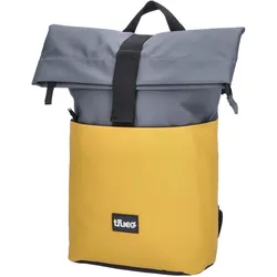 TheTrueC Stylischer Tagesrucksack für Alltag Alma yellow-grey