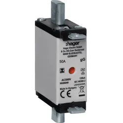 Hager NH-Sicherung NH000 gG 500V 50A Iso-Griff