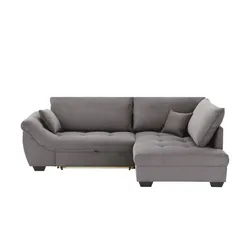 bobb Ecksofa  Krissy , grau , Maße (cm): B: 251 H: 88 T: 190.0