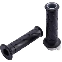 Domino Gasgriffrohr schwarz, inkl. Griffgummis, Gasgriffrohr Ersatzrohr für Domino Gasgriffe