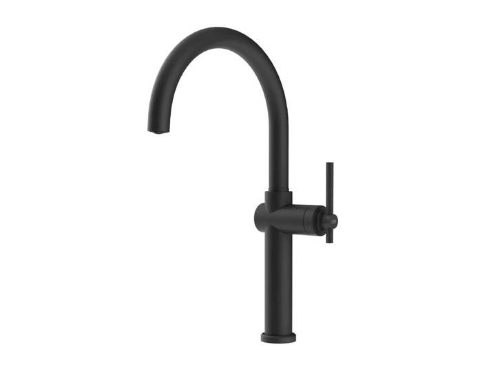 GESSI mitigeur robinet de cuisine 60670 HABITO Collection (Matt Black - Métal)