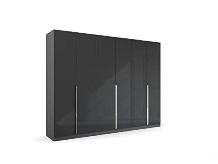 Rauch Möbel Quadra-Spin Glamour, Schrank, Hochglanz Effektgrau, Breite 271 cm