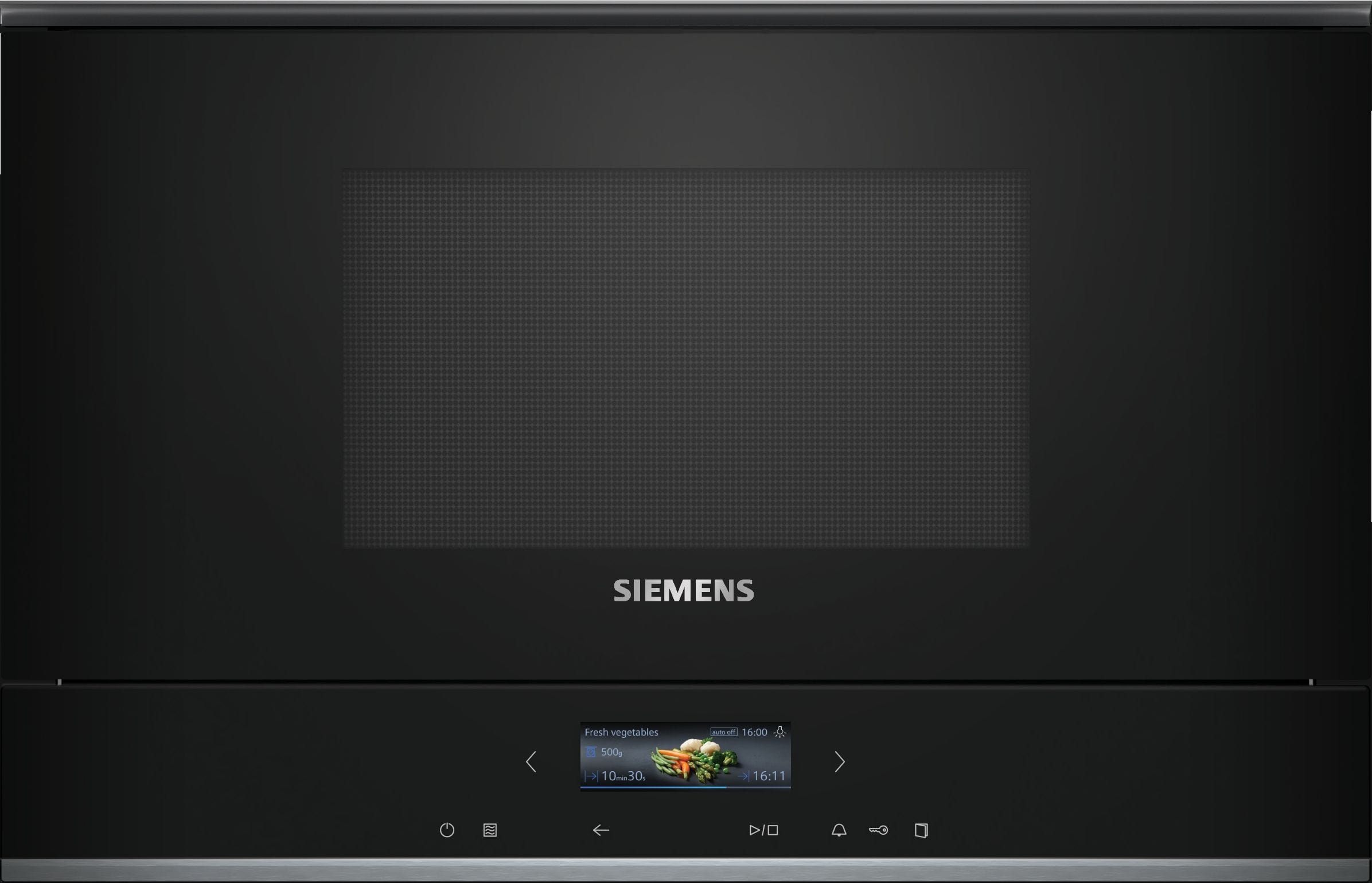 Siemens iQ700 BE732R1B1 Einbau-Mikrowelle 900 W Größe: mittel Grill (Schwarz)