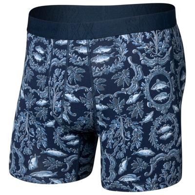 Saxx - Droptemp Cooling Cotton Boxer Brief Fly - Alltagsunterwäsche Gr XL blau