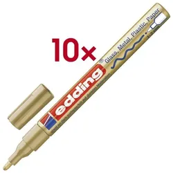 Edding 10x Lackmarker »751« gold