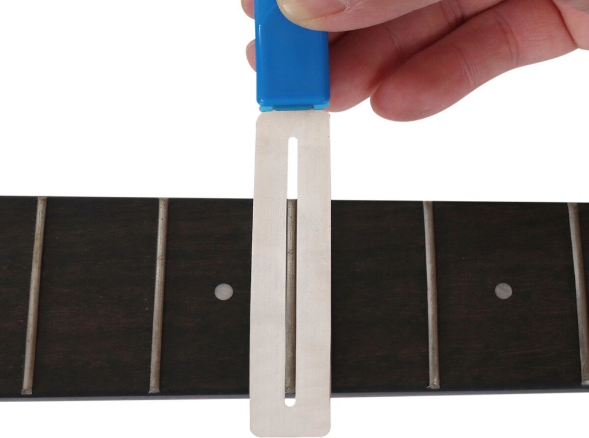 INF Gitarre Bund Polier-Shims 3er-Set - Edelstahl Ergonomischer Griffbrett-Schutz für Präzises Bundpolieren