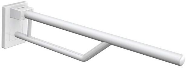 Hewi Duo Stützklappgriff 950.50.1219099 Kunststoff reinweiß, Ausladung 700 mm, mobil, Kunststoff
