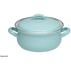 Kelomat Kasserolle mit Deckel Nature Green Light 16 cm 1 Liter, Pfanne + Kochtopf, Grün