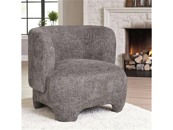 Gros fauteuil design gris BERLIN