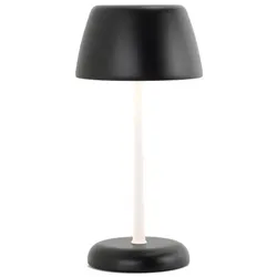 Smart Lamp Trilli Wi-Fi Zafferano - Wiederaufladbare LED, Touch, Wi-Fi-App, Weiß und Schwarz dekorierte Keramik