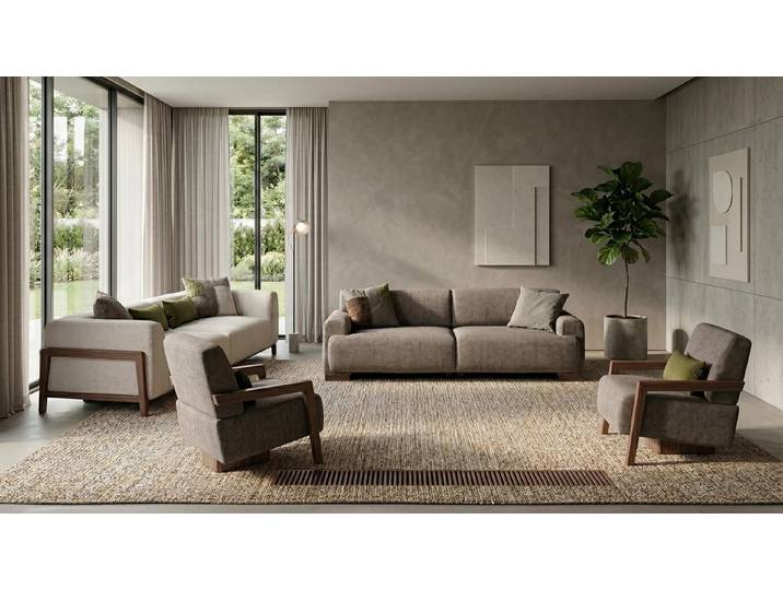 JVmoebel Wohnlandschaft Sitzer Sofa Moderner Stil Gemütlich Bequem Weich Hoher Komfort, 4 Teile, Made in Europa