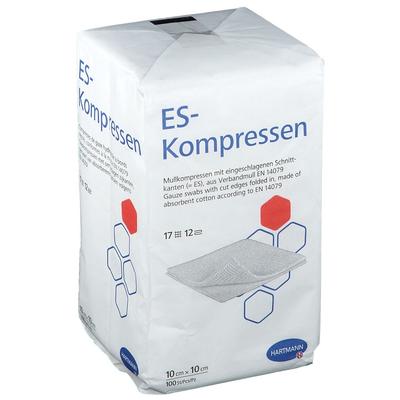 Es-Kompressen unsteril 10x10 cm 12fach 100 St Kompressen