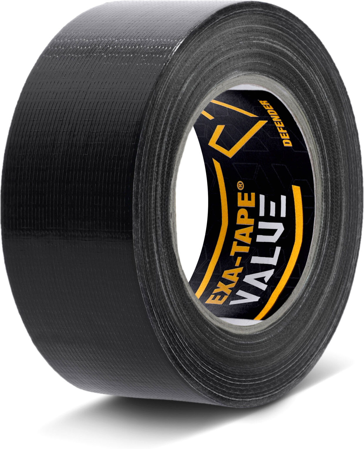 Defender Exa-Tape-Value B 50 - Gewebeklebeband, Schwarz, Glänzend, 50 Mm X 50 M