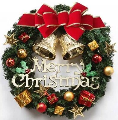 Uplifted Goods Handmade Christmas Wreath For Elegant Holiday Home Decor e