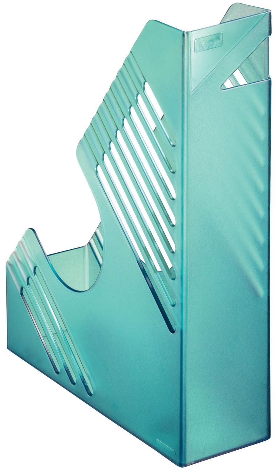 bene Stehsammler Polystyrol blau-transparent , DIN A4 50100BLT