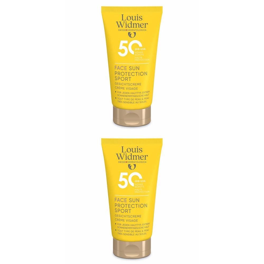 Widmer Sun Face Protection Sport UV 50 o.P. 2x 2x50 ml Creme