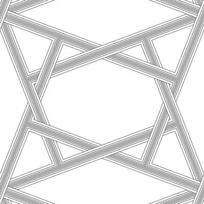 NextWall Crossroads Geo Peel and Stick Wallpaper