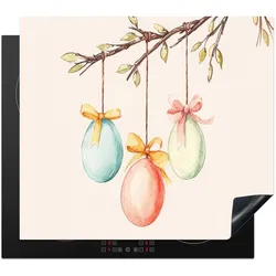 HERDABDECKPLATTE Osterkuchen - Schleife - Eier Abdeckung Glaskeramikkochfeld 57.6x51.6 cm