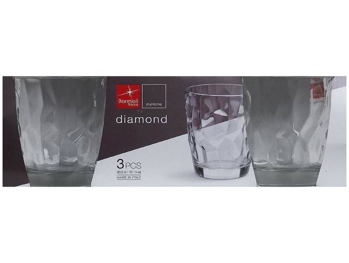 Diamond Wasserbecher 30cl 3 Stück
