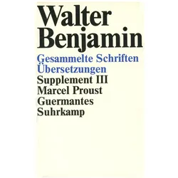 Guermantes, Fachbücher von Walter Benjamin