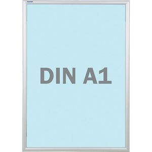 Franken Klapprahmen Outdoor BS1704, 25 mm Profil, DIN A1, silber, Aluminium, wetterfest