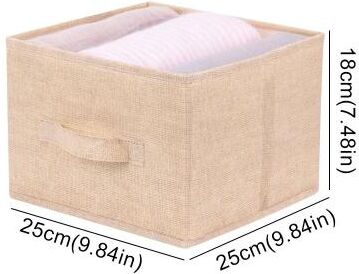 Uplift Essentials Cotton Linen Hanging Storage Organizer With Drawers For Closet And Wardrobe beige Drawer