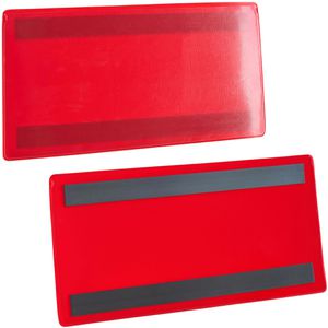 Sprintis Kennzeichnungstasche 220 x 105mm, magnetisch, rot, 10 Stück