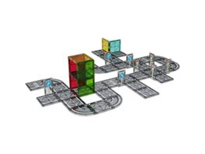 LUPILU® Jeu de construction magnétique (Set de ville)