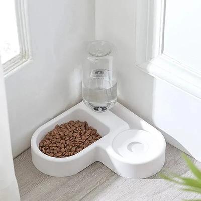 Inspired Finds Automatic Dual Use Pet Food And Water Bowl Automatic Dual Use Pet Food And Water Bowl