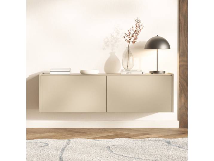 Hängend-stehender TV-Schrank Magro 140 cm Kaschmir