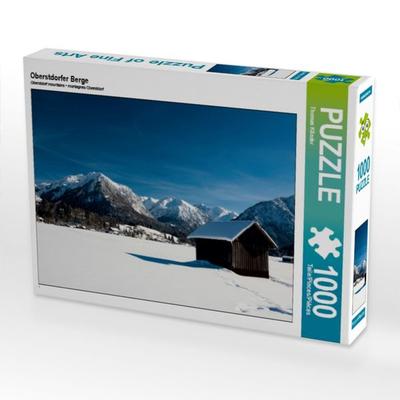 CALVENDO Puzzle Oberstdorfer Berge | 1000 Teile Lege-Größe 64x48cm Foto-Puzzle für glückliche Stunden