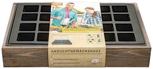 Siena Garden 11121 Anzuchtkiste Holz (dunkel), Anthrazit 1 Set