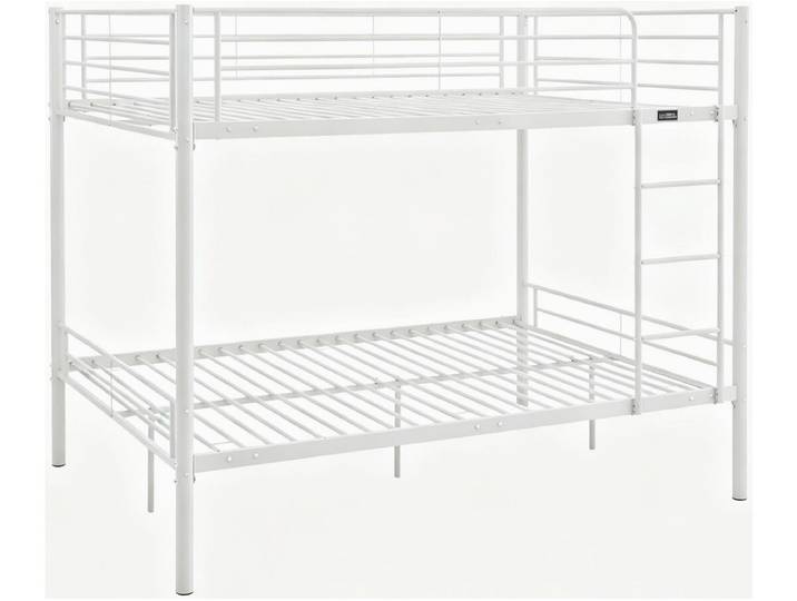 Lit double superposé avec sommier inclus Adam - 140 x 190 cm - Blanc