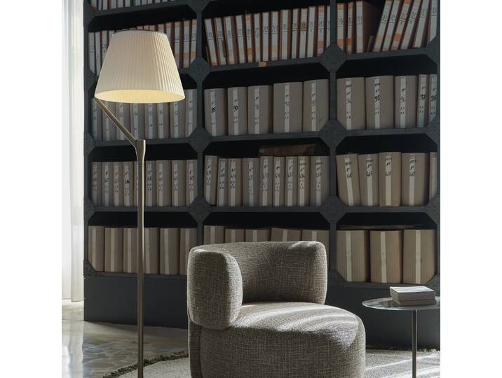 Lampe sur pied Angelo Stone Golden - Kartell - Salon / séjour - Design - Aluminium - Avec abat-jour