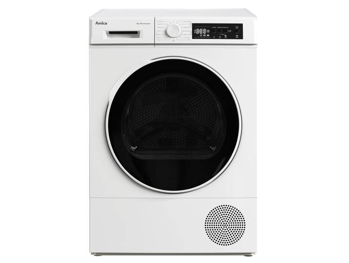 AMICA Wärmepumpentrockner WTP 482 100 , Energieeffizienz: E, weiß, B:60cm H:85cm T:53cm, Trockner, Effizient trocknen, Energie clever sparen, Wärmepumpentrockner