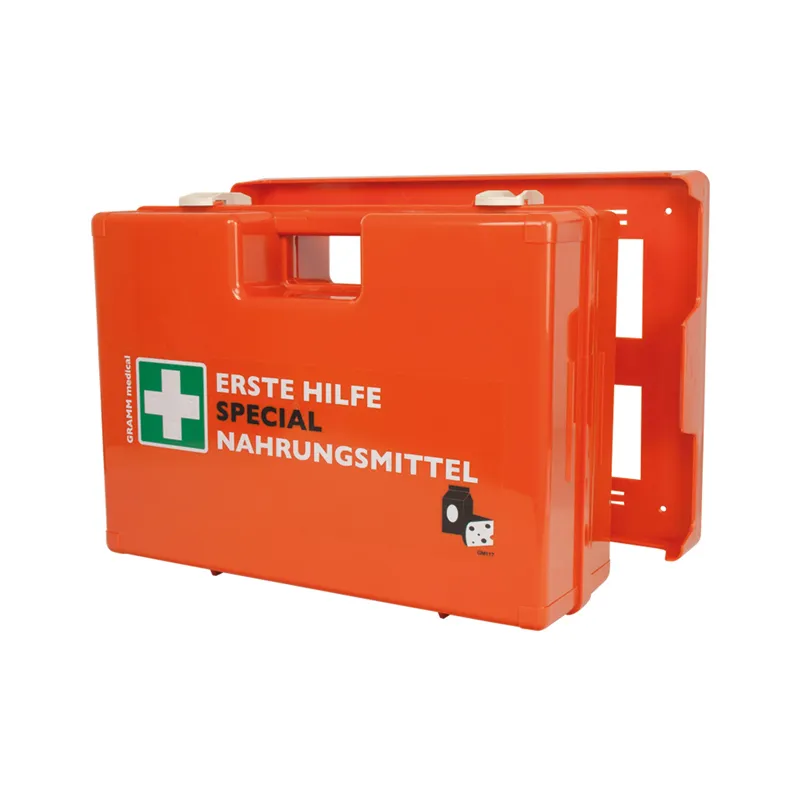 GRAMM medical healthcare GmbH Erste Hilfe Verbandkoffer Inhalt DIN 13157 mit Spezialerweiterung Nahrungsmittel 418.035.00318
