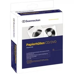 Soennecken CD/DVD Hülle 03750 mF Papier weiß 100 St./Pack.