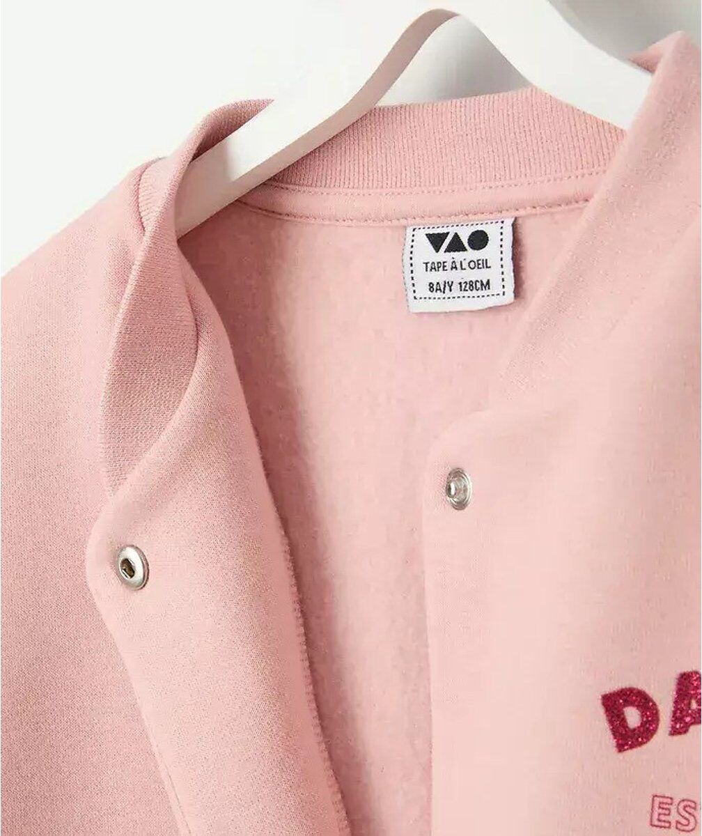 TAPE A L'OEIL Veste forme Teddy en molleton