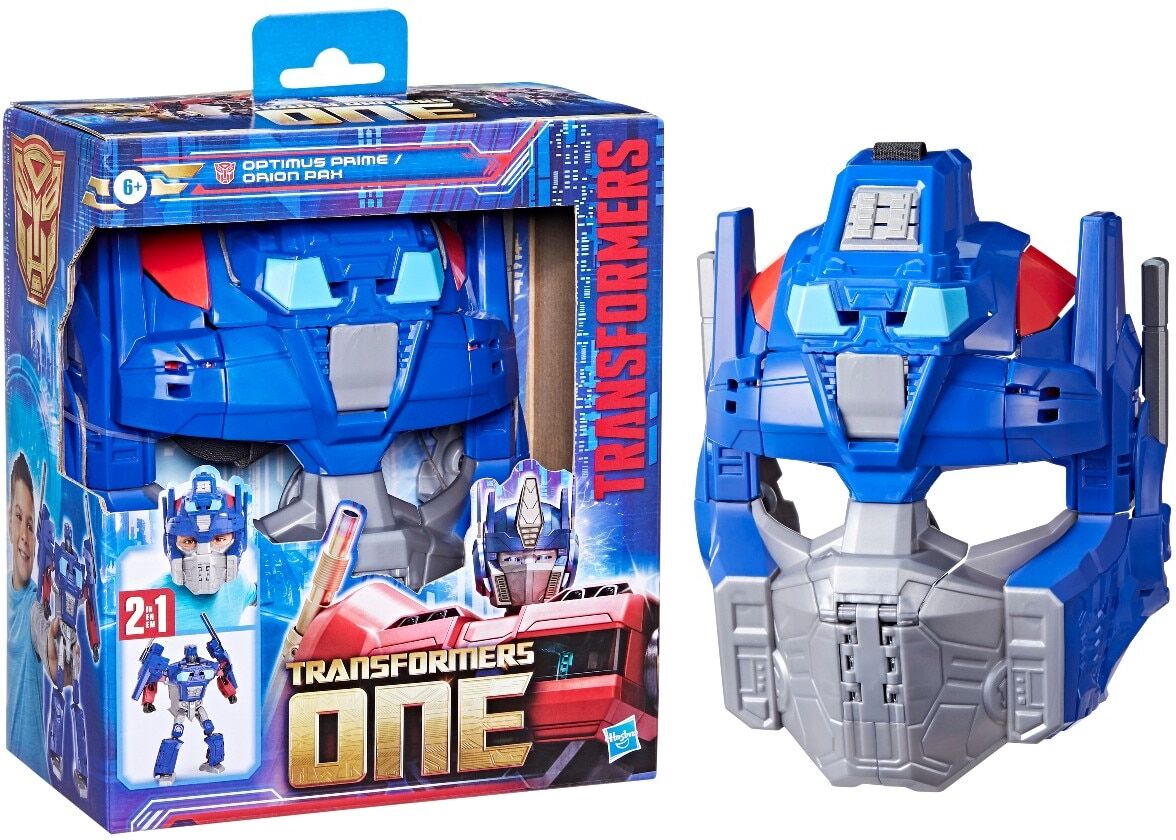Hasbro Máscara y Figura Optimus Prime (Orion Pax) Transformers One .