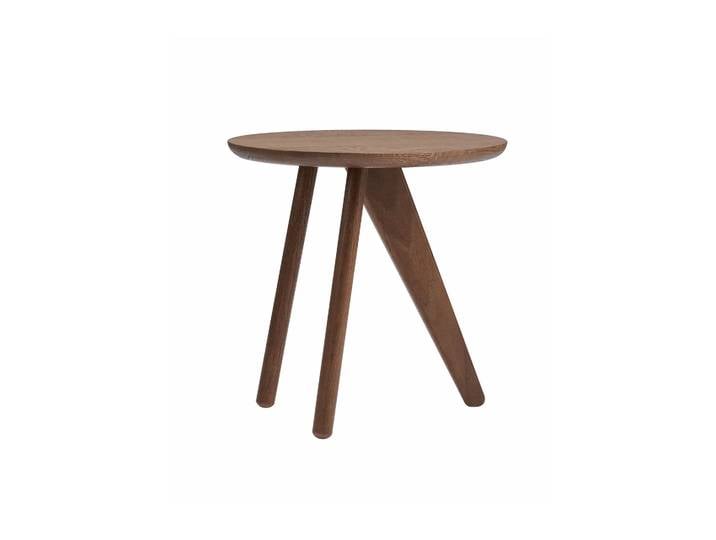 NORR11 Table d appoint Fin Ø40 cm Chêne fumé foncé'
