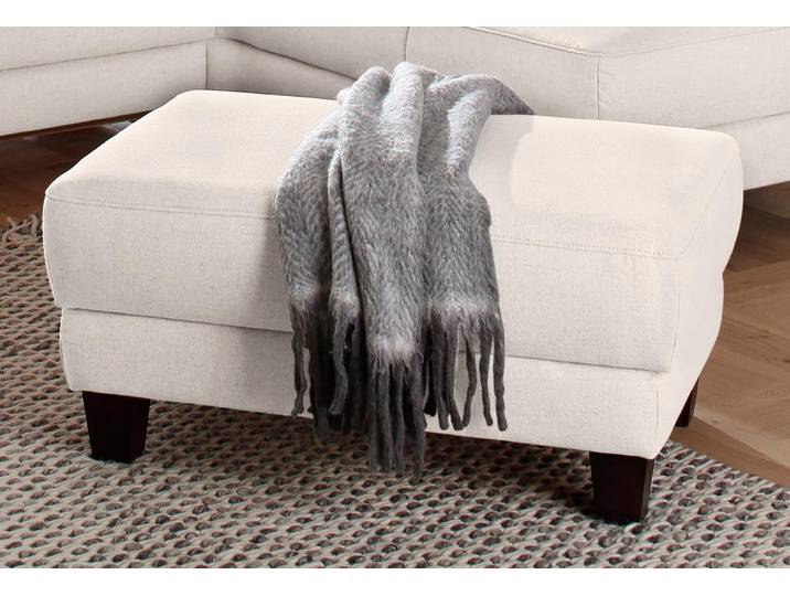 Hocker, Luxus-Microfaser, Beige, 101×48×66 cm, Mit Stauraum, Klassisch, Home-affaire