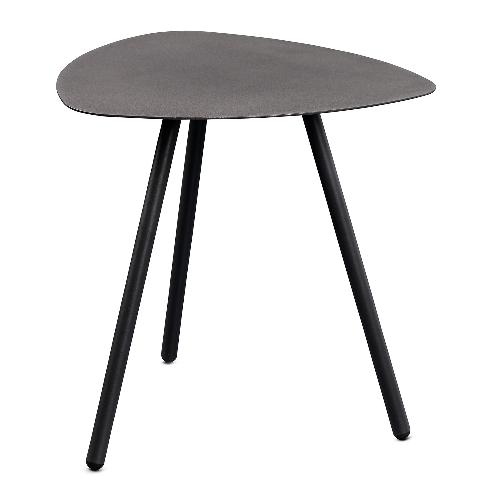 home24 Bijzettafel Pusley zwart/antracietkleurig - Breedte: 50 cm