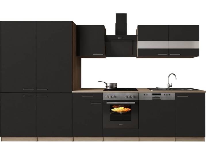 RESPEKTA Küchenzeile Merle, Küchenzeile Merle, Breite 340 cm, Soft Close, French-Door-Design