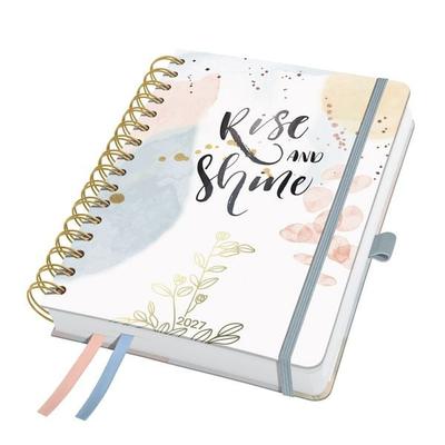 SIGEL 7J608 Spiral-Kalender Jolie 2027, ca. A5, Soft Glimmer, Hardcover